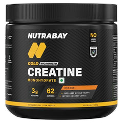 Nutrabay Pure Series Micronised Creatine Powder Monohydrate, Pre/Post Workout Bodybuilding, Crossfit Supplement, 250 g (Unflavoured)