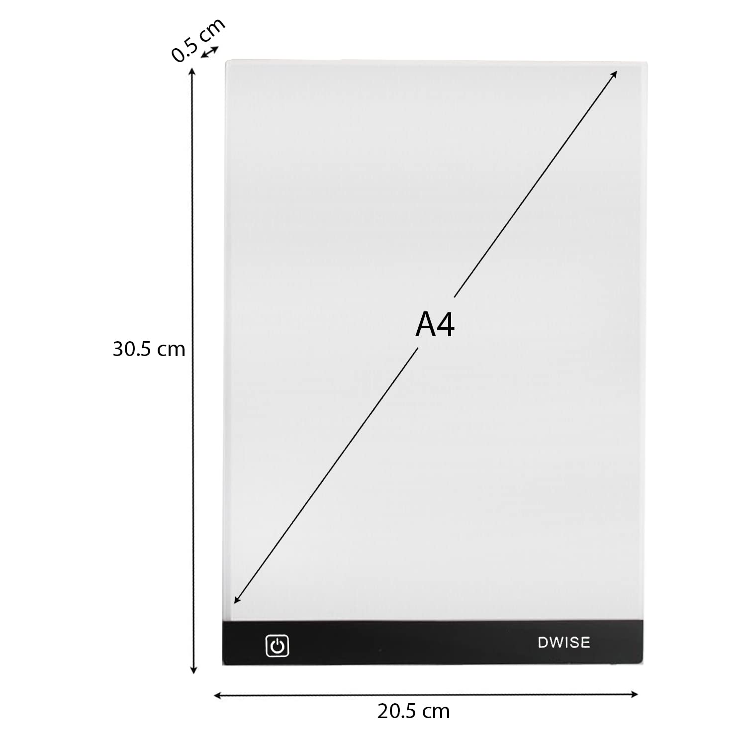 SYGA A4 Size LED Lighted Drawing Tracing Board 3 Adjustable Brightness Touch Button