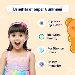 Gritzo Super Gummies Multivitamin for Kids, Orange, 2 x 30 Gummies