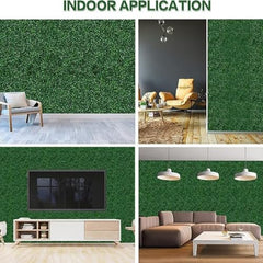 URBAN BLOOM Artificial Green Hedge Panel for Wall Decor Pack of 6 | Green Wall Grass | UV Resistant Faux Boxwood Plant Mat | Indoor & Outdoor Garden, Balcony, Fence & Home Decoration