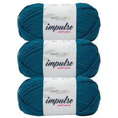 WOAFASHIONS - World of Arts Impulse Hand Knitting & Crochet Yarn, Premium Acrylic, 4 : Medium (Anchor Grey) (100gms / 3.5oz / 200mtr / 218yds)