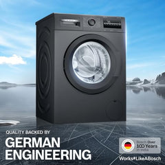 Bosch 7 kg 5 Star Front Load Fully-Automatic Washing Machine, Antibacterial Tech, AI ActiveWater, 15 Wash Programs, 53L Large Drum, SoftCare Paddle, Silver, WAJ24266IN (2026 Model)