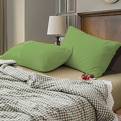 safhome Soft Pillow Covers 20 x 32 Inches - 100% Egyptian Cotton 400 Thread Count Set of 2 Pillow Cover Set Envelope Closure Hotel Quality Pillowcase - Aqua Blue