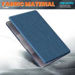 ProElite Case for MacBook Air 13.6 inch 2022 2023 2024 2025 Release M5/M4/M3 A3113 M2 A2681 with Touch ID, Fabric Material Hard Shell with Slim TPU Bumper and Fold Kickstand, Purple