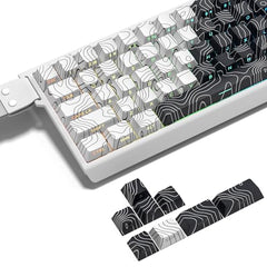 dagaladoo Cute PBT keycaps,Coffee Cat, XDA Profile Keyboard Keycaps