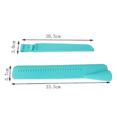 SYGA Pack of 2 Cake Scraper Smoother Cake Leveler Fondant Plastic Tool (Blue)