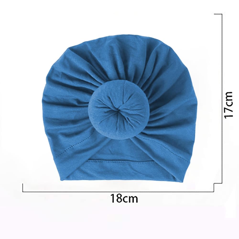 SYGA Unisex Cotton Turban Hat (Pack Of 1) (TurbonHeadWrap_Black_Black_S)