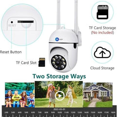Maizic Smarthome Pack of 2 WiFi Mini PTZ Cameras 3MP | Dual Indoor/Outdoor Security Set, 360 Degree Pan-Tilt Zoom, Color Night Vision, Two-Way Audio, AI Motion Alerts, Multi-User Live View