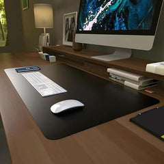 Scarters Desk Mat & Extended Mouse Pad 90x45cm | Reversible, Blue & Yellow