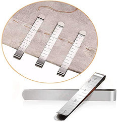 SYGA 20Pcs Hemming Sewing Clips Stainless Steel 3 Inches Wonder Clips, Pinning, Dressmaking Sewing Accessories, Quilting Measurement Ruler Supplies Set of 20 Sewing Tool - Silver, 20 Pieces