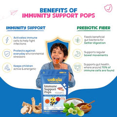 Wellopia Immune Support Pops | Orange & Mixed Berry | Ages 2+ | 15 Pops