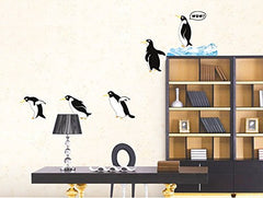 SYGA PVC Vinyl Wall Stickers for Kids Room Self Adhesive Stickers, Penguins