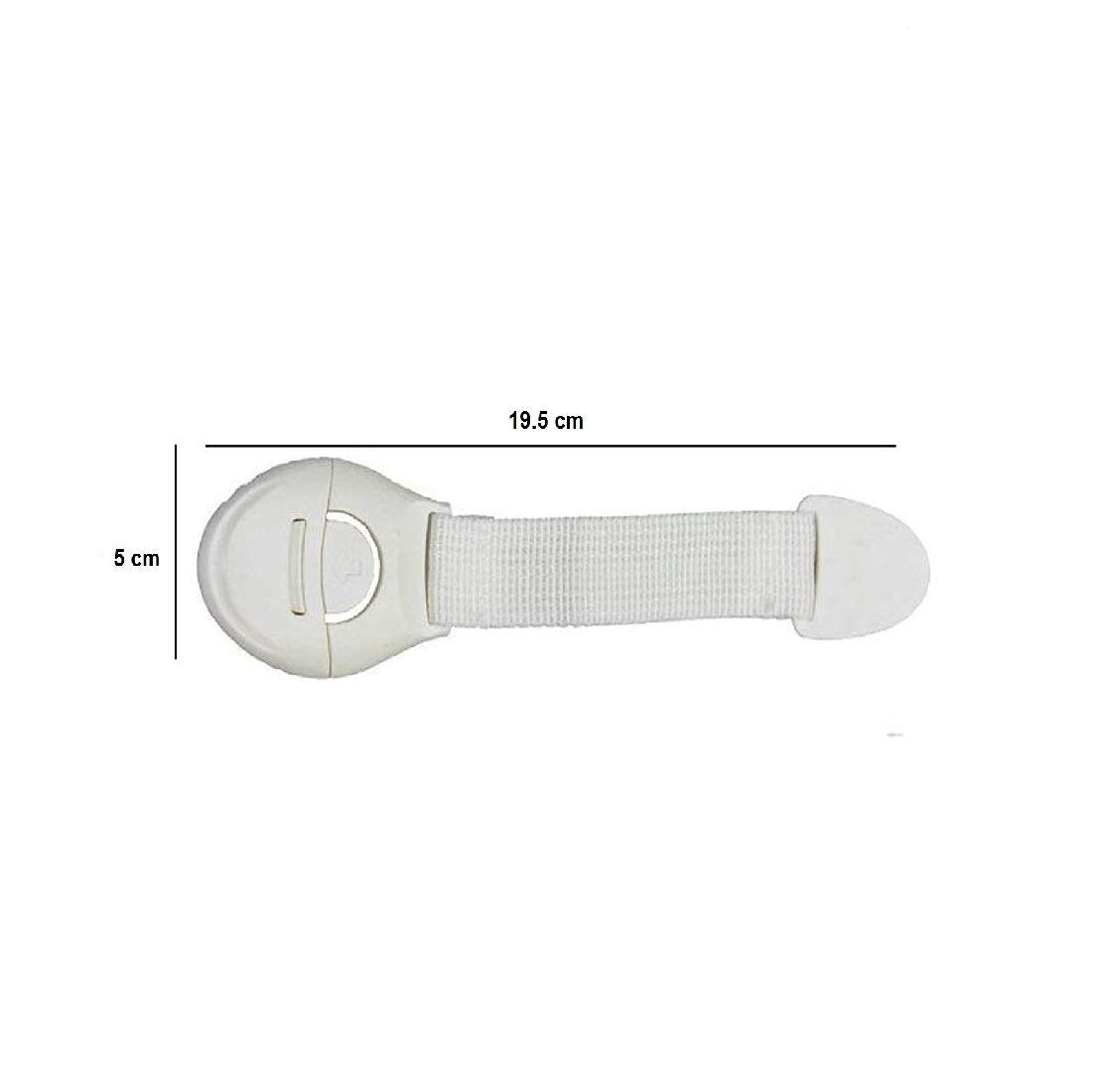 SYGA Baby Safty Locks for Infant Baby Safety Door, Drover,Lock (White) - Pack of 8