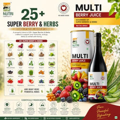 Nutri Harvest Multi Berry Juice (Multivitamin) 25+ Super Berries & Herbs