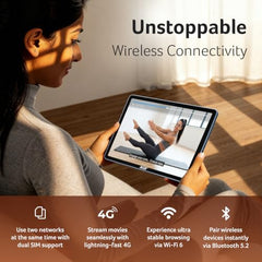 Acer Iconia Tab11 | 11.45" | 2.2K IPS Display, 450 Nit | Quad Speakers | 8GB + 128GB (Expandable) | Wi-Fi + (Calling) | Fingerprint Reader| Slim Metal Body| Blue