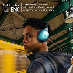 Zebronics Thunder Pro (2026 Upgrade) Wireless Headphones, BT v6.0, Up to 60h Playback, Dual Pairing, 40mm Drivers, ENC, Gaming Mode, Deep Bass, AUX & microSD, Rapid Charging (Black)