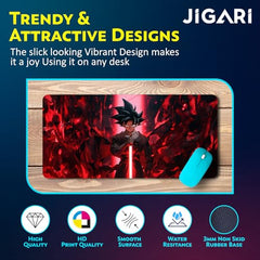 JIGARI Extended Anime Large Mouse Pad (11 x 23 Inch) | Gaming Mousepad for Laptop, Desktop & Keyboard | Smooth Surface | Anti-Slip Rubber Base (Zoro - Sword Master - One Piece (P08))