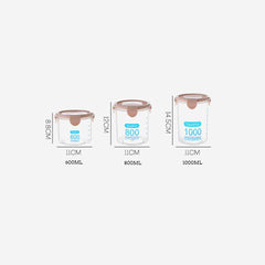 SYGA 3 Pieces Multipurose Kitchen Container for Grains Spices Jar_Blue