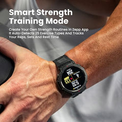 Amazfit T-Rex 3 Smartchoice Outdoor Rugged Military 48mm smart Watch Built in GPS, 27 Days Battery Life, Offline Maps, 2000 Nits Brightness, 10 ATM, AI Coach, for iOS & Android (Onyx)