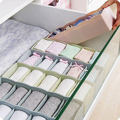 SYGA Green 5 Grid Multi Function Desktop Storage Box Deep Desk Drawer Organizer Tray(Set of Three)