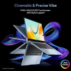 ASUS Vivobook S14 Flip (2026),Snapdragon X X1 26 100,AMD Radeon iGPU,8GB RAM,512GB SSD,FHD+,Touchscreen,14"(35.5 cm),Win 11,M365 Basic(1Y),Office 24,Light Blue,1.39 Kg,TP5408QA-U2093WS,Flip Laptop