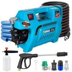 Aimex D7 Plus 2200W High Pressure Car Washer, 150 Bar, 100% Pure Copper Motor, 10L/Min High Water Flow, 10 Meter Hose Pipe, Foam Cannon, Portable Pressure Washer for Car, Bike, Garden & Home Cleaning
