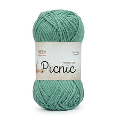 Ganga Acrowools Picnic is 100% Cotton and Crochet Yarn. Pack of 3 Balls - 50Gm Each Shade No - PIC015, Sterling Red