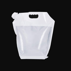 SYGA 10 liters Portable Collapsible Water Storage Tank Water Container Water Carrier Lifting Bag Camping Hiking Survival Kit Tool-White