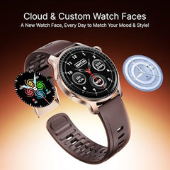 boAt Ultima Ember smartwatch with 1.96” AMOLED Display, AOD, Personalized Fitness Nudges, Functional Crown,100+ Sports Modes, Create Your Own Watchface, smartwatch for man and Woman (Steel Black)