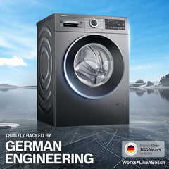 Bosch 10 kg 5 Star Front Load Fully Automatic Washing Machine, AI ActiveWater, Automated Dosing of Detergent, Inbuilt heater,14 Wash Programs,60L Large Drum,Cast Iron Grey, WGA254IRIN (2026 model)