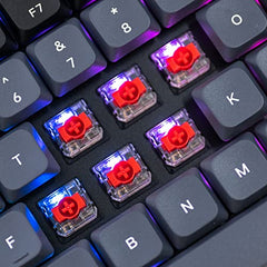 Keychron K3 Pro Wireless Custom Mechanical Keyboard 75 Layout QMK VIA Programmable Bluetooth Wired RGB Ultra-Slim with Hot-swappable Gateron Low-Profile Red Compatible with Mac Windows Linux