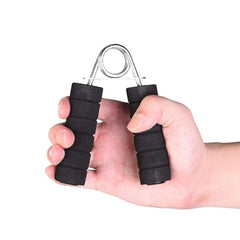 MOMISY Foam Hand Grip Strengthener/Training/Hand Exercise/Hand Gripper/Forearm Exerciser for Finger Exercise/Gym Workout Equipment to Use in Home and Gym for Men/Women (Black)