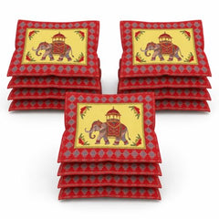 Choego New Season Wedding Print Saree Cover Pack of 12 | Zip closure, Doli Print Reusable storage bags, Ideal for bridal designer sarees, Wardrobe organizer, One side transparent
