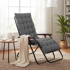DADDY COOL Multipurpose Extra Long Rocking Chair Cushion for Outdoor and Indoor/Chair pad for Home & Office Chair Filling 18 x 50 Inch Pack of 1 Dark Green (Only Cushion)