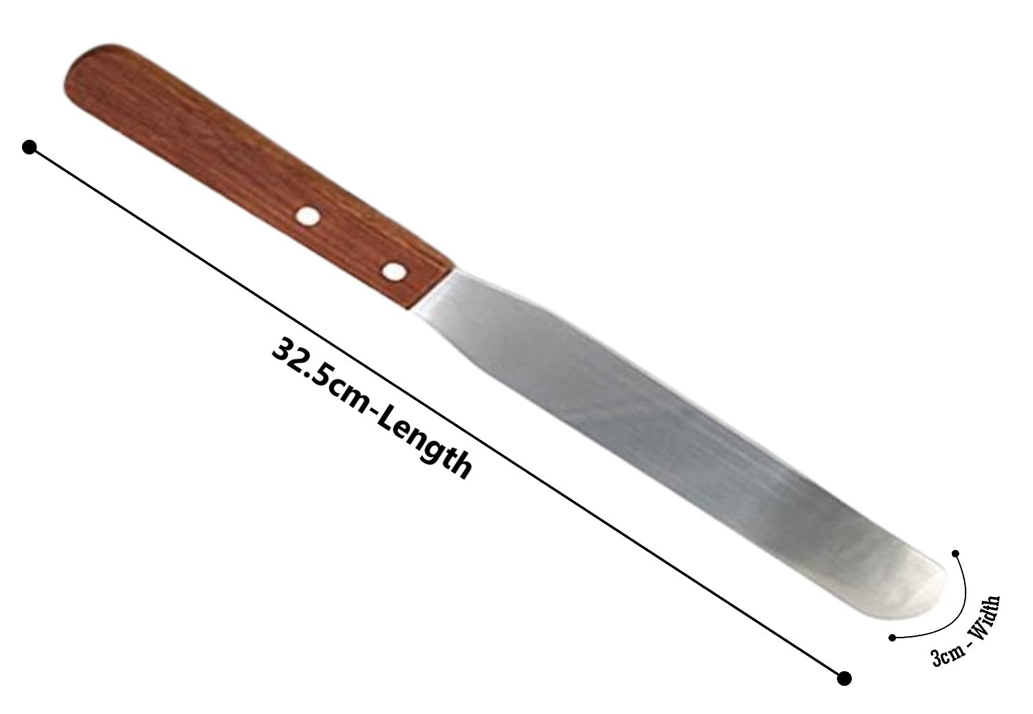 Syga 8 Inch Cake Knife Multiform Bread Knife Stainless Steel Serrated Bread Slicer Knife (Woodgrain)