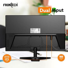 FRONTECH Ultima Series 24 Inch Curved LED Monitor, Refresh Rate 100Hz, 3500R Curve, Full HD 1080p, Built in Speaker, Bezel Less Design, HDMI & VGA Ports, 3 Years Warranty (MON-0088, White)