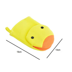 SYGA Animal face Cartoon Bathing Gloves Children Cartoon Bath Towel Baby Bath Gloves(Green)