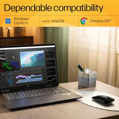HP Z3700 Wireless Optical Mouse with USB receiver and 2.4GHz Wireless Connection/ 1200DPI / 16 months Long Battery Life /Ambidextrous and Slim Design (Modern Gold)