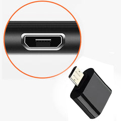 SYGA 2 Pcs USB 3.0 Extended Micro to USB OTG Adapter Cable Charger for Phone Charging for Data Transmission - Black