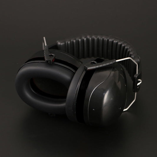 SYGA Children's Noise Reduction Reading Earmuffs, Head-Mounted Soundproof Earmuffs for Studying and Concentration (Black)