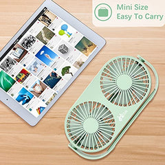 Hoteon Table Fan, USB High Speed Desk Fan with Dual Modes, 3 Speeds, Gray