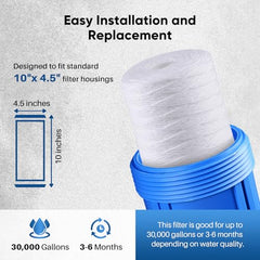 Pureplus Gravity Water Filter | 20 Liter Top Water Purifier | Chemical Free, Electricity Free | Water Filter for Home, Kitchen & Camping (White & Blue)