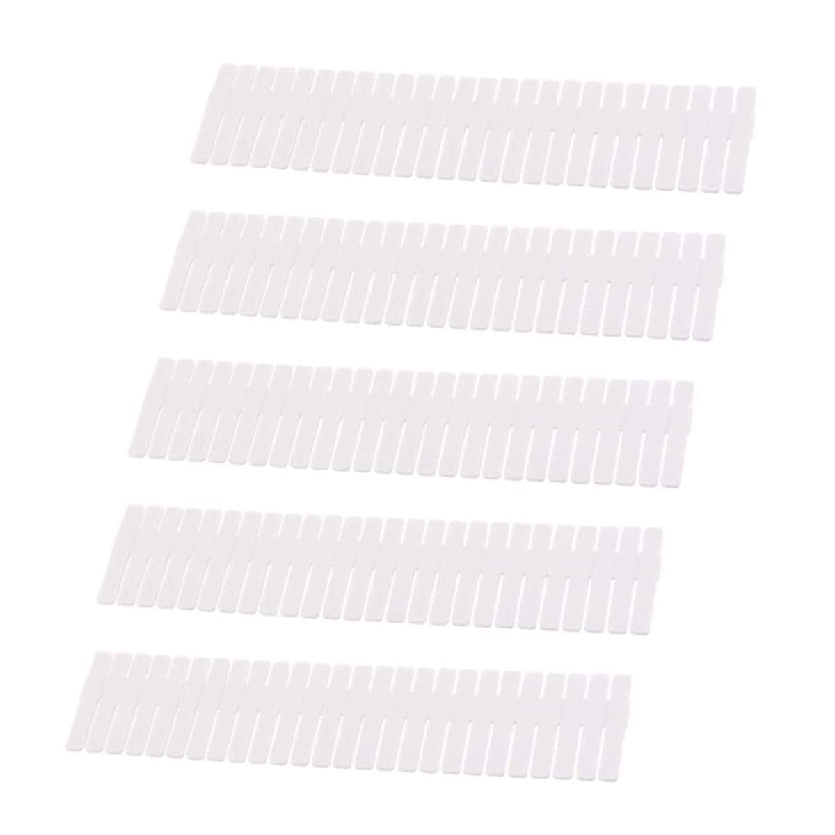 SYGA 5 pcs DIY Plastic Grid Drawer Divider Household Storage Strips_Medium(Colour May Vary)
