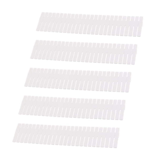 SYGA 5 pcs DIY Plastic Grid Drawer Divider Household Storage Strips_Medium(Colour May Vary)