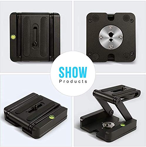 SYGA MS-037-00 DSLR Camera Foldable Z Tripod Flex Pan Tilt Ball Head Portable Desktop Stand