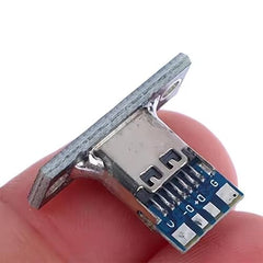 Universal Hub Pack of 4 4-Pin USB 3.1 Type-C Female Connector – Easy-Solder Charging Jack for Robotics and IoT Projects