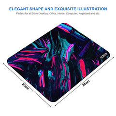 Tizum Mouse Pad with Anti-Slip Rubber Base & Ultra-Smooth Surface | Washable, Spill-Resistant Print Design, Computer Mouse Mat for Laptop, Desktop & Office (Multicolor)