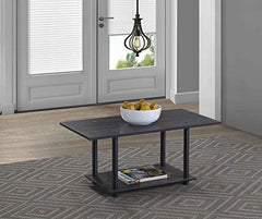 DeckUp CF9048 Tube-N-Turn Engineered Wood Coffee Table (Dark Wenge, Matte Finish)