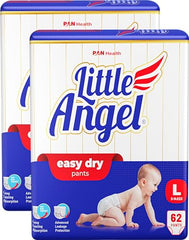 Little Angel Easy Dry Pull-Up Babies Diaper Pants With 12 Hrs Absorption Size, 84 Count, Above 15 Kgs - XXL (42 Count, Pack of 2)
