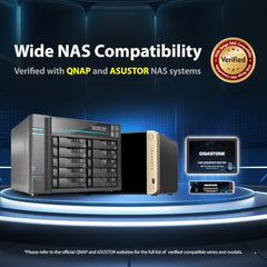Gigastone Enterprise 2TB NAS SSD (2-Pack) 24/7 High Endurance Business Server Homelab Network Attached Storage Cache RAID 2.5" SATA III Internal Solid State Drive 3D NAND SLC Cache Memory Expansion